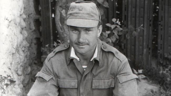 Комбат Валерий Вощевоз во время прохождения службы в Афганистане