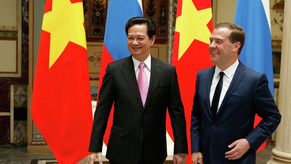Переговоры Дмитрия Медведева и Нгуен Тан Занга