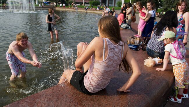 Жара в Москве