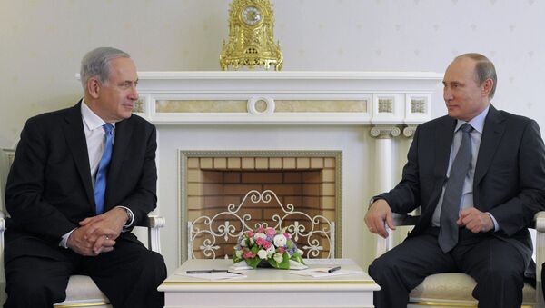 Встреча В.Путина и Б.Нетаньяху, архивное фото