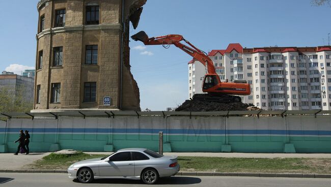 Снос тюрьмы НКВД/психбольницы в Новосибирске