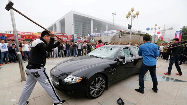 Китаец разбил свой Maserati из-за плохого техобслуживания
