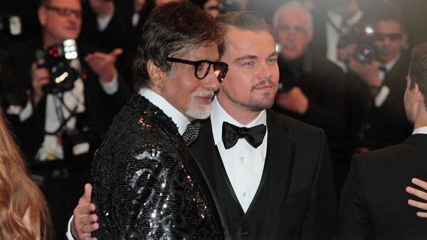 Амитабх Баччан и Леонардо Ди Каприо на открытии 66-го кинофестиваля в Каннах