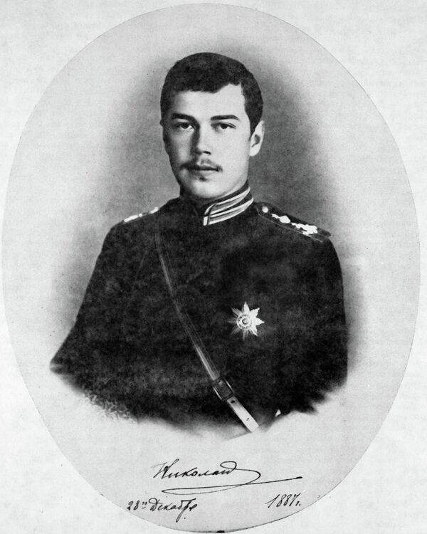 Великий князь Николай Александрович в армейском пехотном мундире
