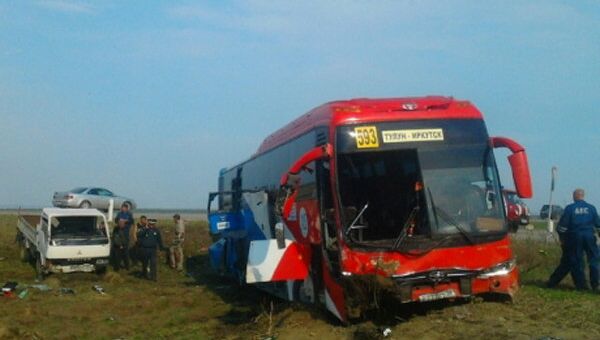 Двадцать человек пострадали в ДТП с автобусом в Иркутской области