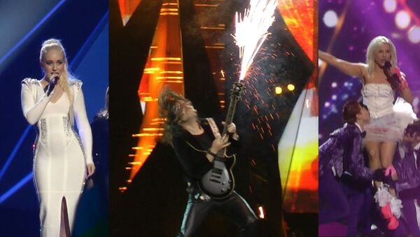 Огненные гитары и лазерное шоу на репетиции второго полуфинала Евровидения
