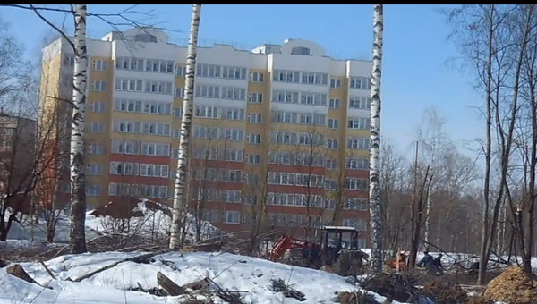 Вырубленная роща в Костроме, май 2013 года