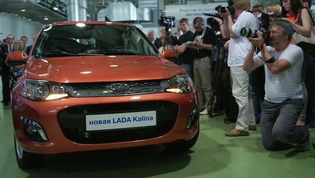 Новая Lada Kalina на АвтоВАЗе, архивное фото