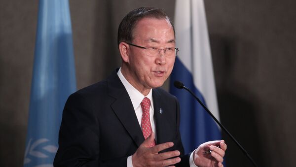 Генеральный секретарь ООН Пан Ги Мун . Архивное фото