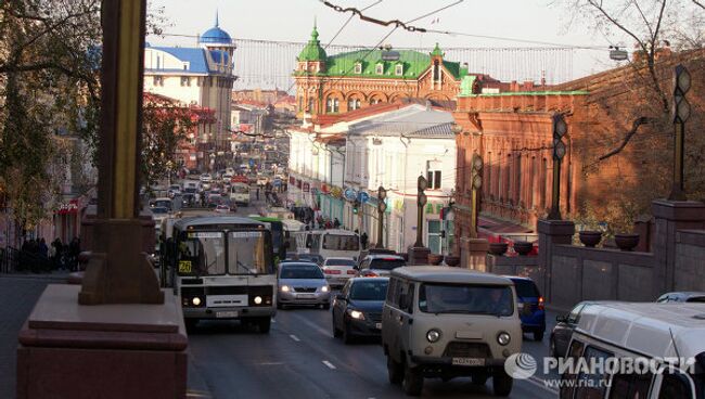 Проспект Ленина в Томске. Архив