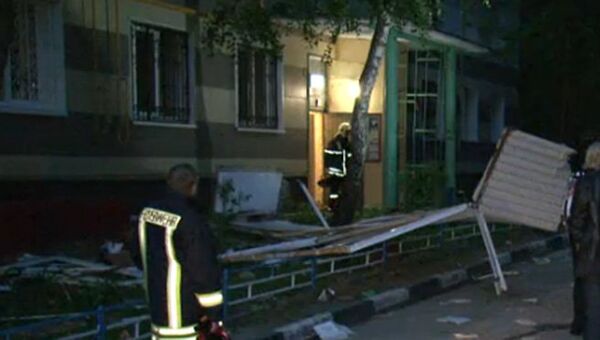 Последствия взрыва газа в доме на юго-западе Москвы
