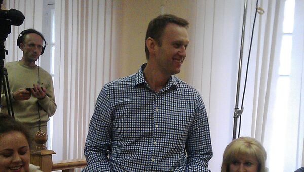 Алексей Навальный на суде по делу Кировлеса в Ленинском районном суде города Кирова