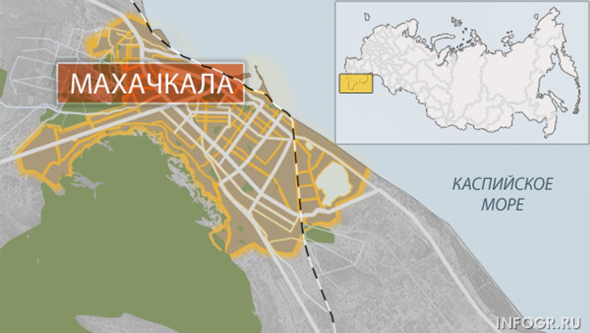 Карта махачкалы с улицами и домами со спутника 2022