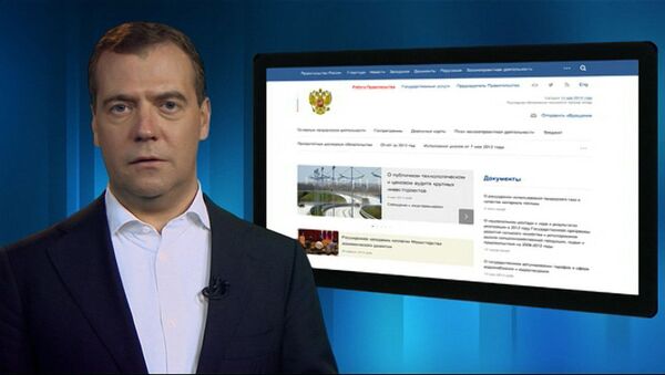 Медведев в видеоблоге рассказал о новом сайте правительства РФ