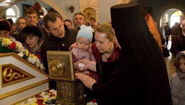 Мощи святителя Николая Чудотворца прибыли в Красноярск