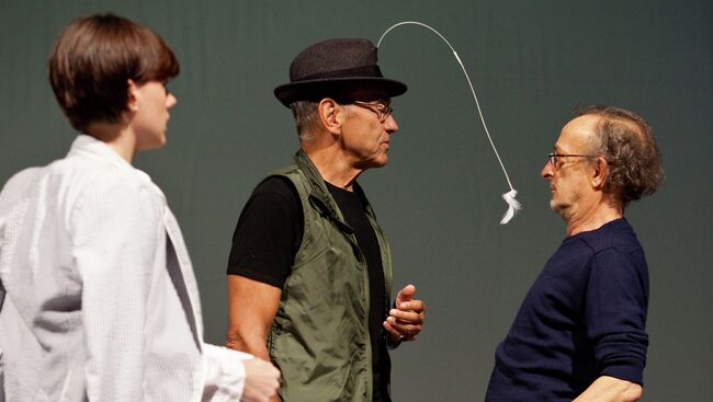 Андрей Кончаловский во время репетиции спектакля Укрощение строптивой в Неаполе