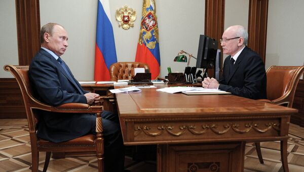 Встреча президента РФ В.Путина с Р.Хамитовым. Архивное фото