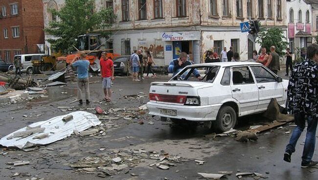 Последствия сильного ветра в Тульской области