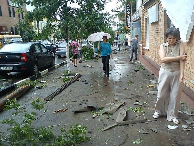 Последствия сильного ветра в Тульской области