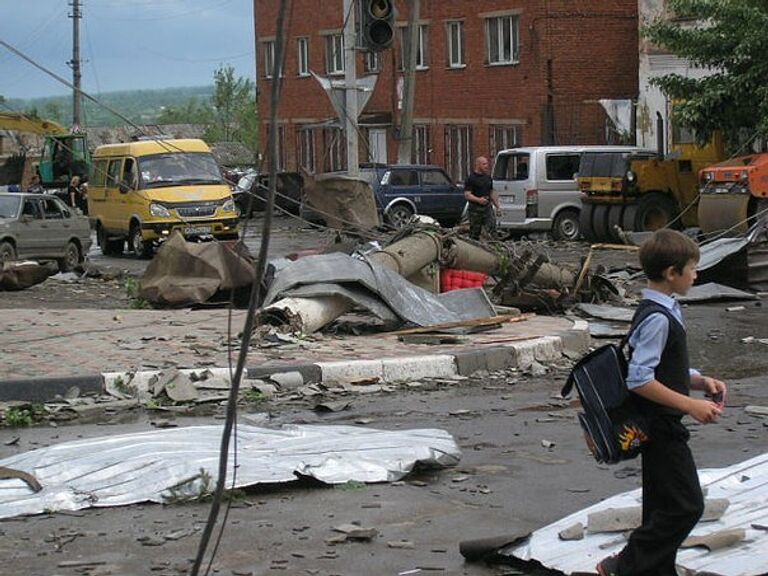 Последствия сильного ветра в Тульской области