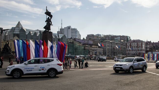 Старт автопробега Владивосток-Москва