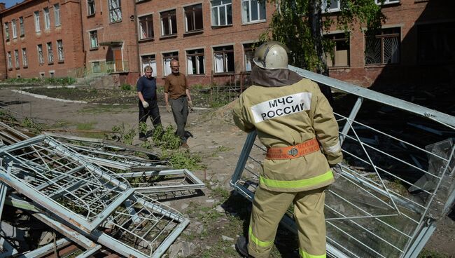 Ликвидация последствий смерча в Тульской области