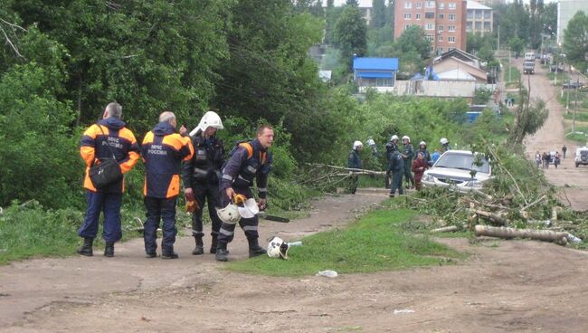 Ликвидация последствий смерча в Тульской области