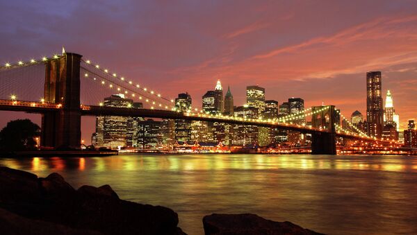 Бруклинский мост в Нью-Йорке, США. Архивное фото