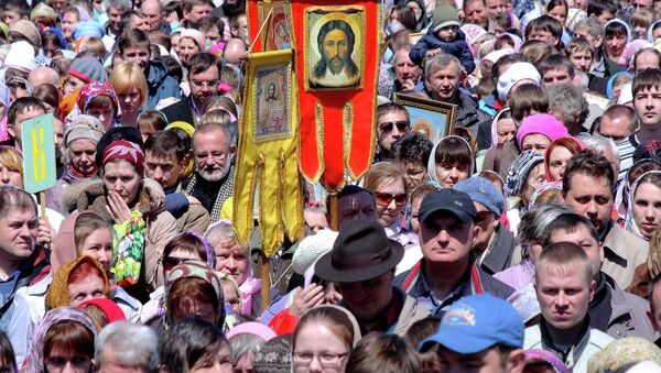 Крестный ход в Новосибирске 26 мая 2013 г
