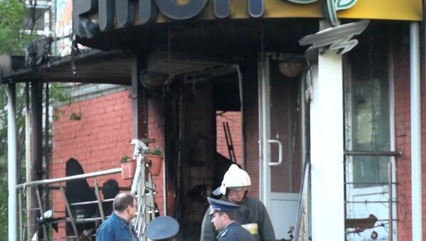 Первые кадры с места взрыва в магазине в центре Архангельска