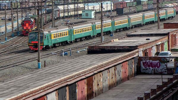Электропоезд в Новосибирске