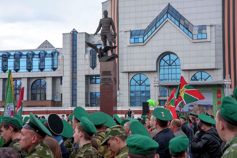 Боевой расчет новосибирских ветеранов-пограничников