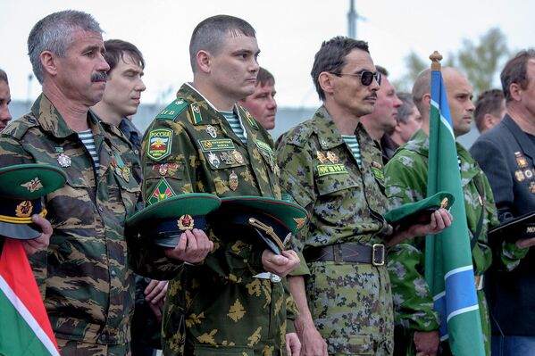 Боевой расчет новосибирских ветеранов-пограничников