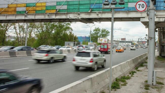 Димитровский мост в Новосибирске