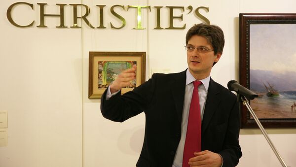 Глава департамента русского искусства Christie's Алексей Тизенгаузен