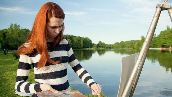 Александра Усольцева, студентка Строгановского училища Александра Усольцева, студентка Строгановского училища