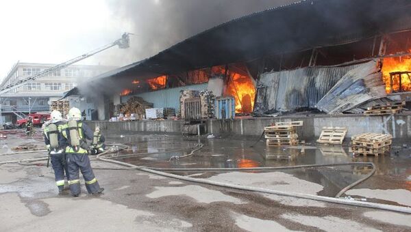 Пожар в Невском районе Санкт-Петербурга