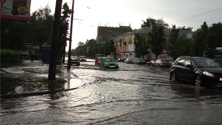 Ситуация в Ярославле после ливня