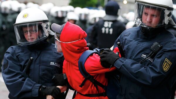 Задержания в ходе демонстрации во Франкфурте