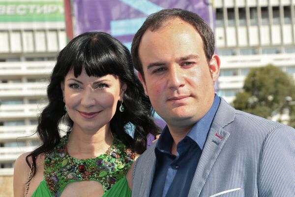 Актриса Нонна Гришаева с супругом Александром Нестеровым