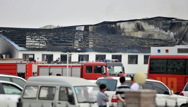 Пожар на птицеферме в китайской провинции Цзилинь