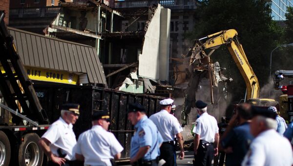 Обрушение здания в деловом районе Филадельфии
