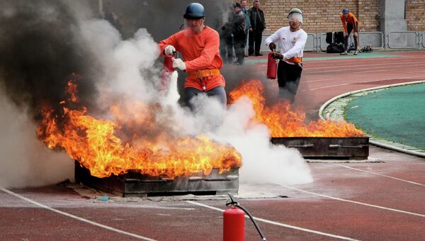 Чемпионат по пожарно-прикладному спорту во Владивостоке