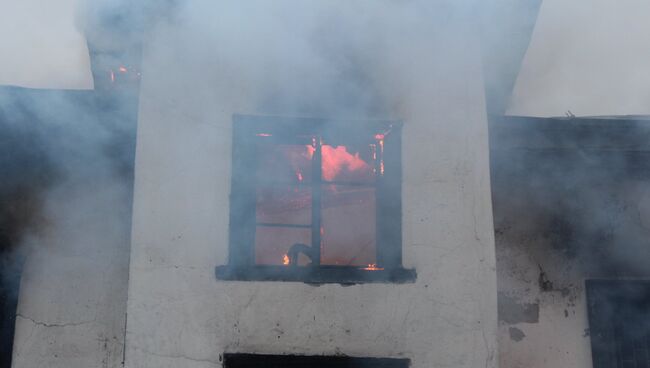 Пожар в доме на Петроградской стороне в Петербурге