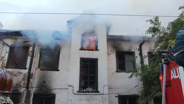 Пожар в доме в Петроградском районе Петербурга