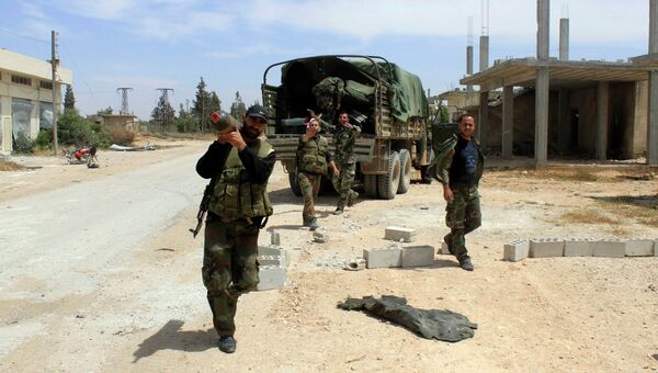 Сирийские войска под Эль-Кусейром