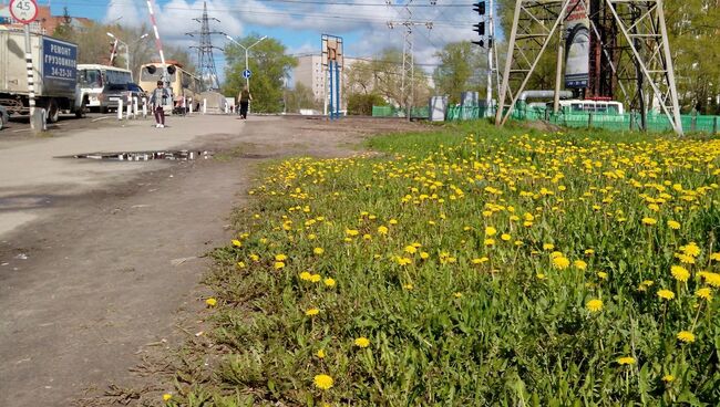 Мокрушинский переезд в Томске