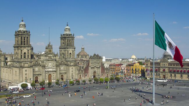 Площадь Конституции в Мехико. Архивное фото