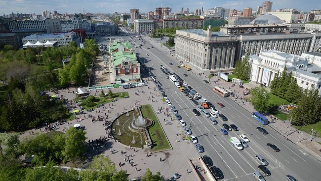 Первомайский сквер в Новосибирске