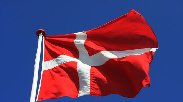 Флаг Дании, архивное фото